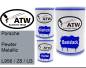 Preview: Porsche, Pewter Metallic, L956 / Z8 / U3: 500ml Lackdose + 500ml Klarlack + 250ml Härter - Set, von ATW Autoteile West.